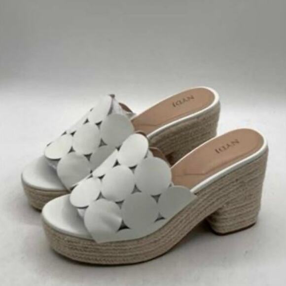 NWT NYDJ Women's Helene Platform Sandal, Off-White, 8.5 M - Picture 6 of 7